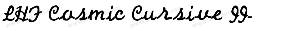 LHF Cosmic Cursive II字体转换